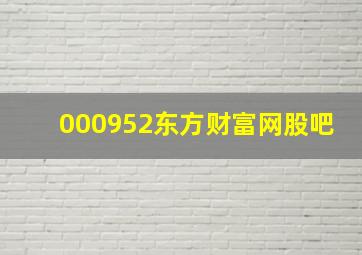 000952东方财富网股吧