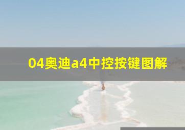 04奥迪a4中控按键图解