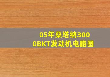 05年桑塔纳3000BKT发动机电路图