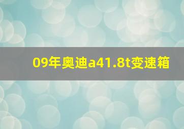 09年奥迪a41.8t变速箱