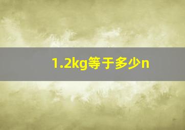 1.2kg等于多少n