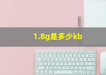 1.8g是多少kb