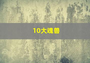 10大魂兽