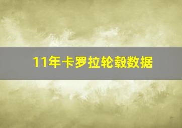 11年卡罗拉轮毂数据