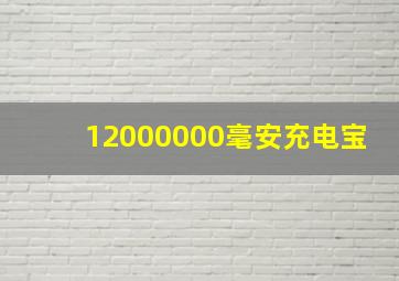 12000000毫安充电宝