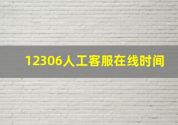 12306人工客服在线时间