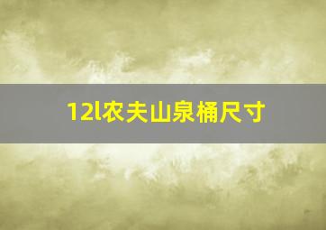 12l农夫山泉桶尺寸