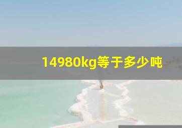 14980kg等于多少吨