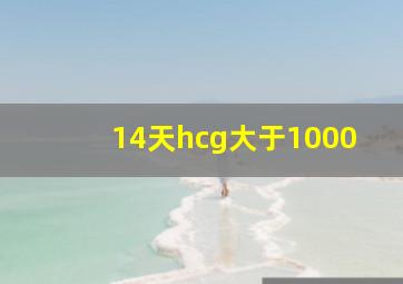 14天hcg大于1000