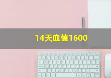 14天血值1600