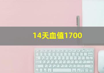 14天血值1700