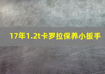 17年1.2t卡罗拉保养小扳手