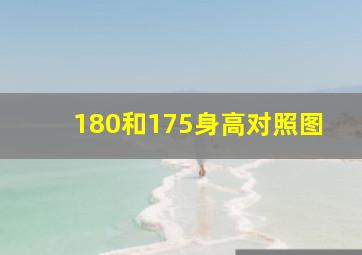 180和175身高对照图