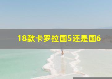 18款卡罗拉国5还是国6