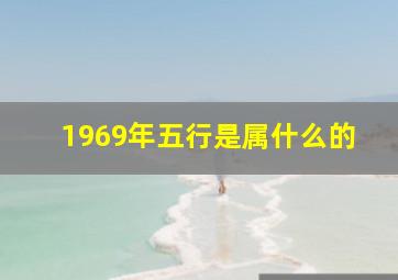 1969年五行是属什么的