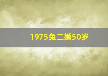 1975兔二婚50岁