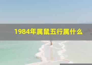 1984年属鼠五行属什么