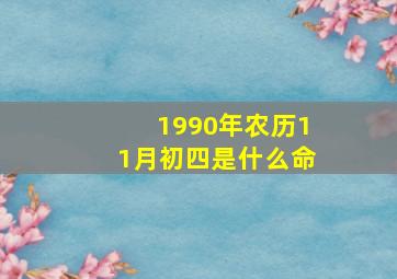 1990年农历11月初四是什么命