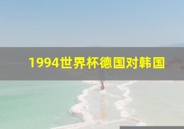 1994世界杯德国对韩国