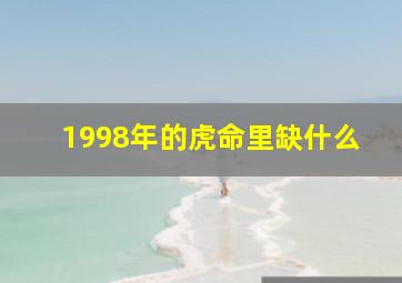 1998年的虎命里缺什么