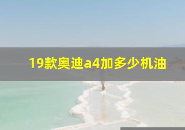 19款奥迪a4加多少机油