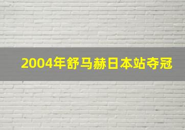 2004年舒马赫日本站夺冠