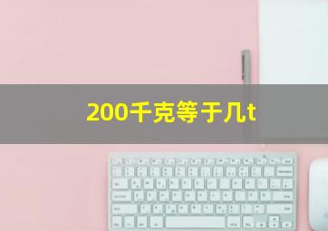 200千克等于几t