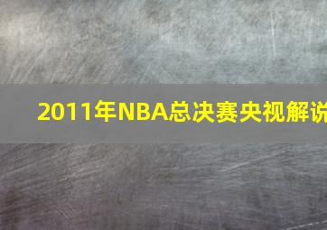 2011年NBA总决赛央视解说