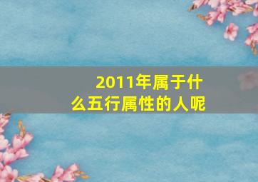 2011年属于什么五行属性的人呢