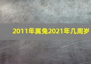 2011年属兔2021年几周岁