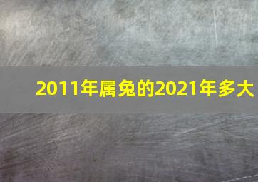 2011年属兔的2021年多大