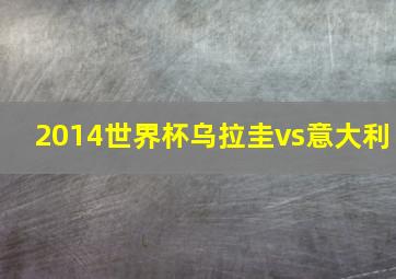 2014世界杯乌拉圭vs意大利