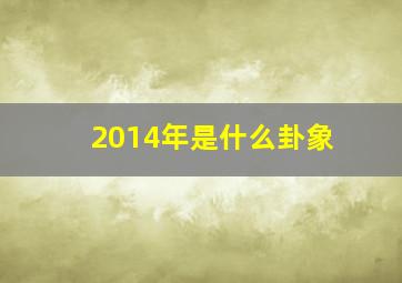 2014年是什么卦象