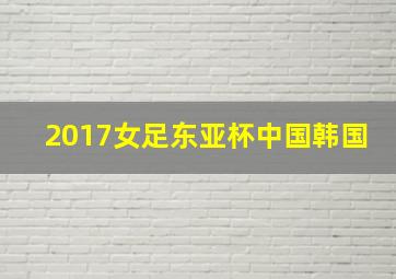 2017女足东亚杯中国韩国