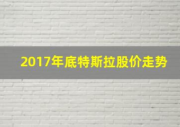 2017年底特斯拉股价走势