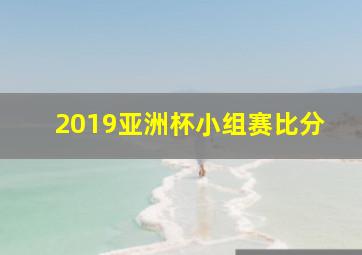 2019亚洲杯小组赛比分