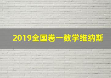 2019全国卷一数学维纳斯