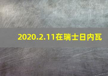 2020.2.11在瑞士日内瓦