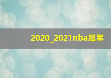 2020_2021nba冠军