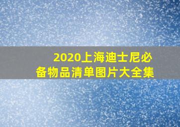 2020上海迪士尼必备物品清单图片大全集