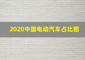 2020中国电动汽车占比图