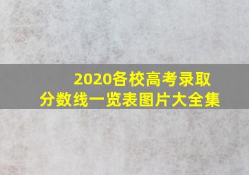 2020各校高考录取分数线一览表图片大全集