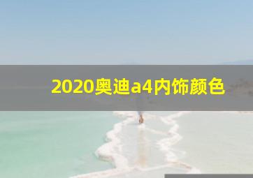 2020奥迪a4内饰颜色