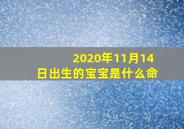 2020年11月14日出生的宝宝是什么命