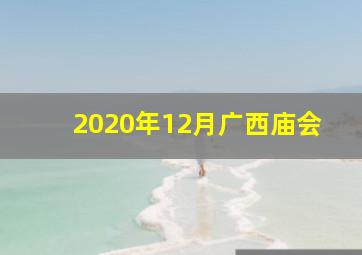 2020年12月广西庙会