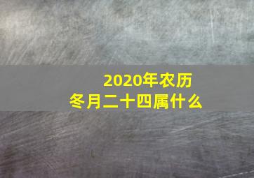 2020年农历冬月二十四属什么