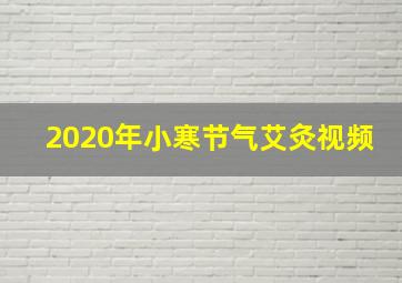 2020年小寒节气艾灸视频