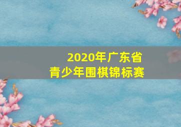 2020年广东省青少年围棋锦标赛