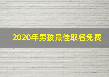 2020年男孩最佳取名免费