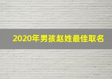 2020年男孩赵姓最佳取名